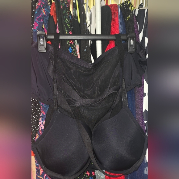 🍁Torrid 46c Bra 3x Panty  Tara Lynn - Microfiber Strappy Push-Up Plunge Bra Set - Picture 3 of 10